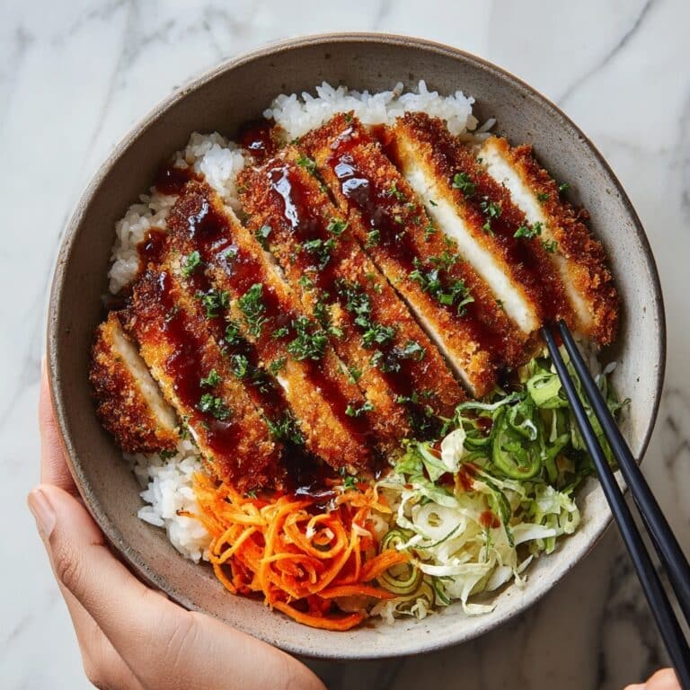 Japanese Katsu Bowls with Tonkatsu Sauce Recipe