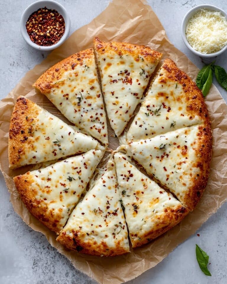 White Pizza with Fresh Mozzarella and Parmesan Recipe