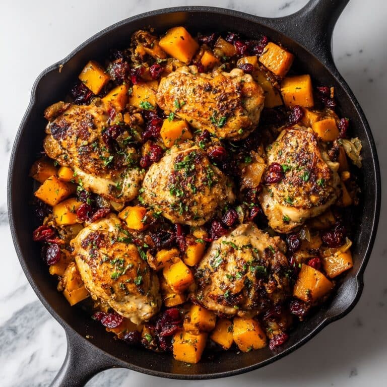 Cranberry Glazed Chicken with Carrots & Sweet Potatoes Recipe