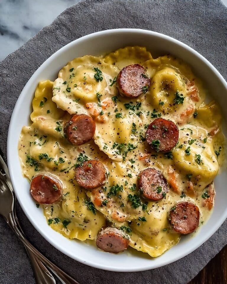 Classic Crockpot Pierogi Casserole with Kielbasa Recipe