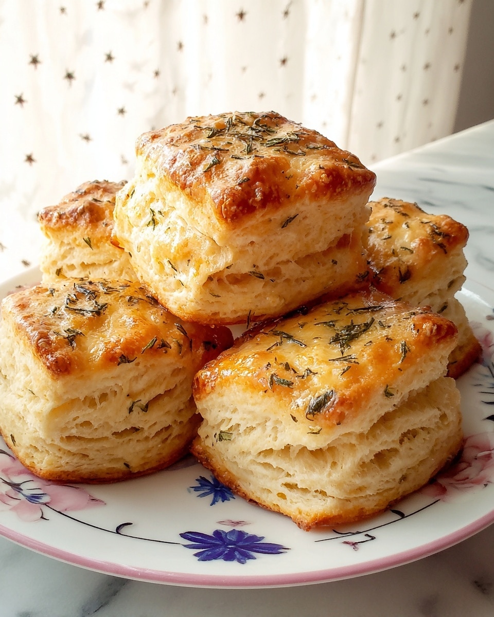 The image shows a metal baking tray lined with white parchment paper on a white marbled surface. On the tray, there are 18 square pieces of raw biscuit dough arranged in three uneven rows. The dough squares are light beige with a slightly rough texture that has some visible small flour specks on top. In the background, there is a red and blue flour bag, and to the side, a rolling pin with a wooden handle rests on the surface. There is scattered flour dust on the white marbled surface around the tray. photo taken with an iphone --ar 4:5 --v 7