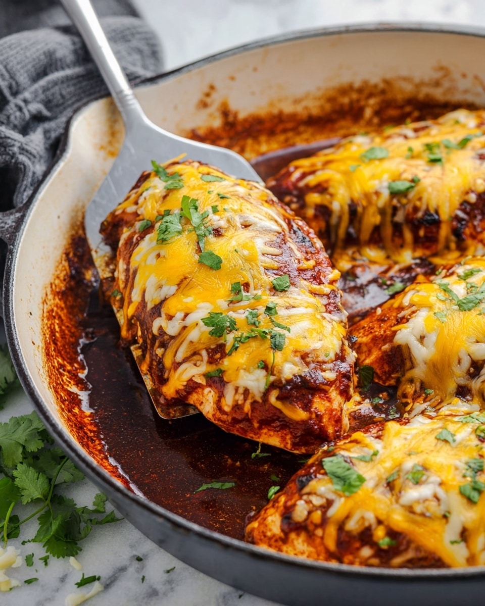 A close-up image of a fork holding a piece of grilled chicken covered with melted yellow cheese, showing the inside of the chicken as cooked white meat with a slightly charred brown surface. Below the fork, the dish on a white plate has several pieces of grilled chicken layered with melted cheese and sprinkled with green cilantro leaves. On the left side of the plate, there is a serving of white rice. In the background, a white cup filled with lime wedges is visible, all set against a white marbled surface. photo taken with an iphone --ar 4:5 --v 7