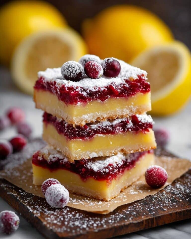 Best Cranberry Lemon Bars Recipe (Holiday Favorite!) Recipe