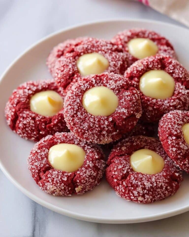 Red Velvet Cream Cheese Thumbprint Cookies – A Festive Twist on a Classic Recipe