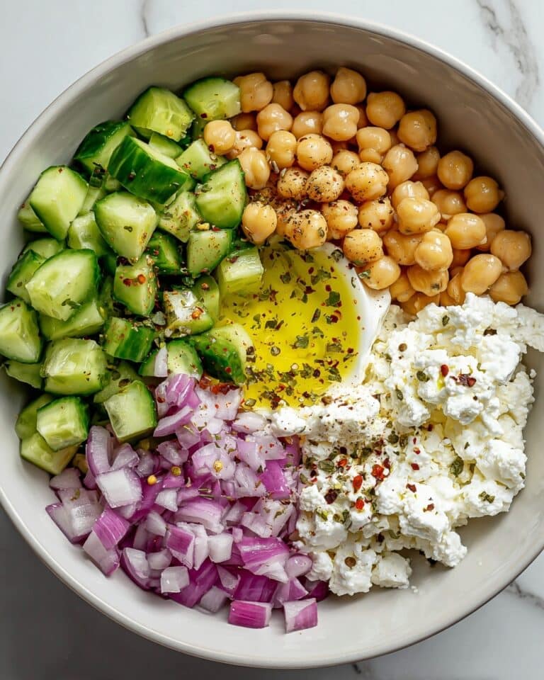 Cottage Cheese Chickpea Salad Recipe