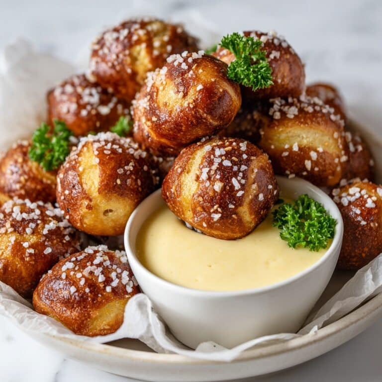 Vegan Pretzel Bites with Cheese Dip Recipe