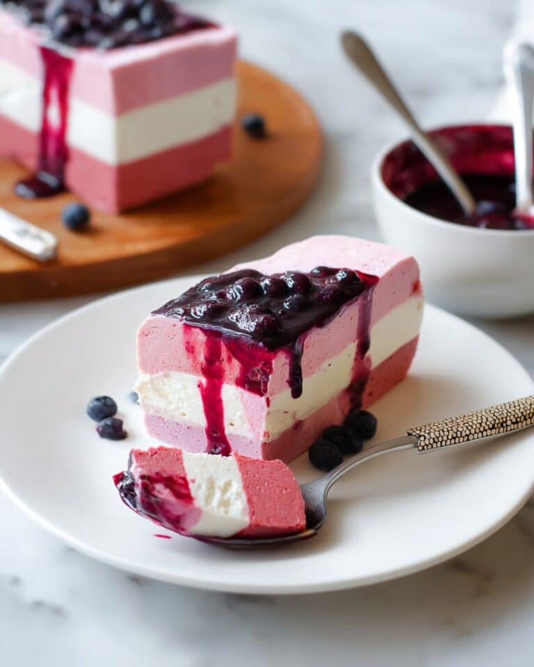 Lemon Blueberry Swirl Ice Cream Terrine Recipe