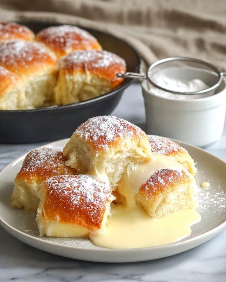 Austrian Buchteln (Sweet Yeast Rolls) with Vanilla Custard Sauce Recipe