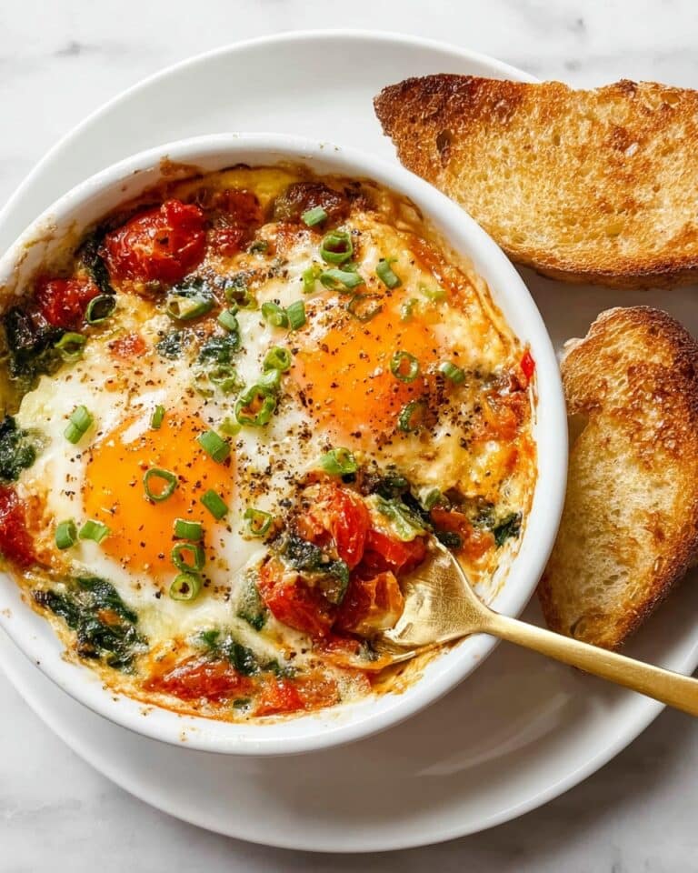 Mediterranean Baked Feta Eggs Recipe
