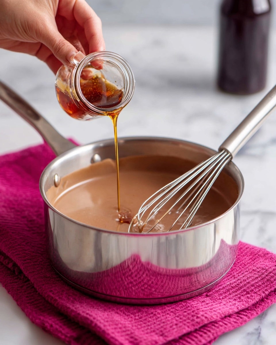 A white ceramic mug filled nearly to the top with light brown hot chocolate, topped with three layers of white fluffy whipped cream dollops, small white marshmallows, and thin dark brown chocolate shavings scattered on top. The mug has a decorative textured pattern near the base and a curved handle on the right side. The background features a white marbled texture surface with scattered miniature marshmallows and a blurred bowl of whipped cream behind the mug. photo taken with an iphone --ar 4:5 --v 7