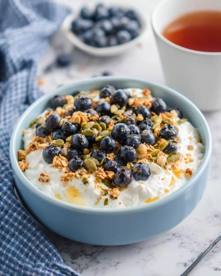 Blueberry & Muesli Cottage Cheese Bowl Recipe