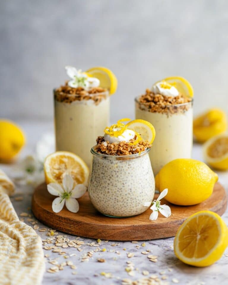 Lemon Cheesecake Overnight Oats Recipe