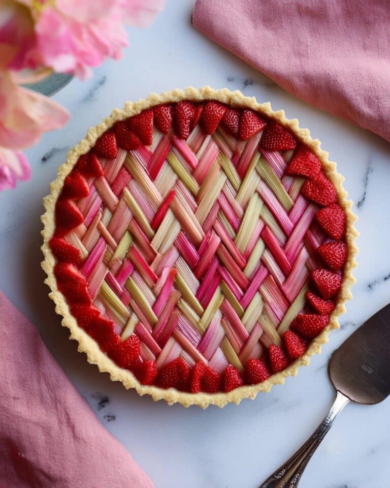 Classic Rhubarb Tart with Frangipane Filling Recipe