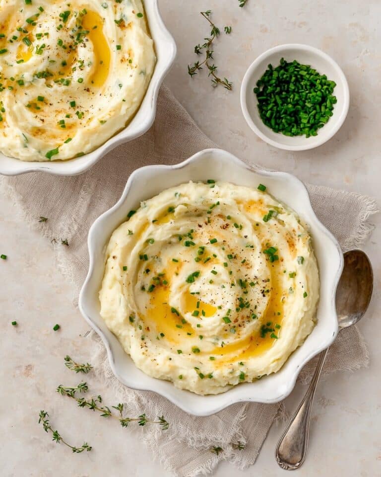 Brown Butter Mashed Potatoes with Roasted Garlic and Fresh Herbs Recipe