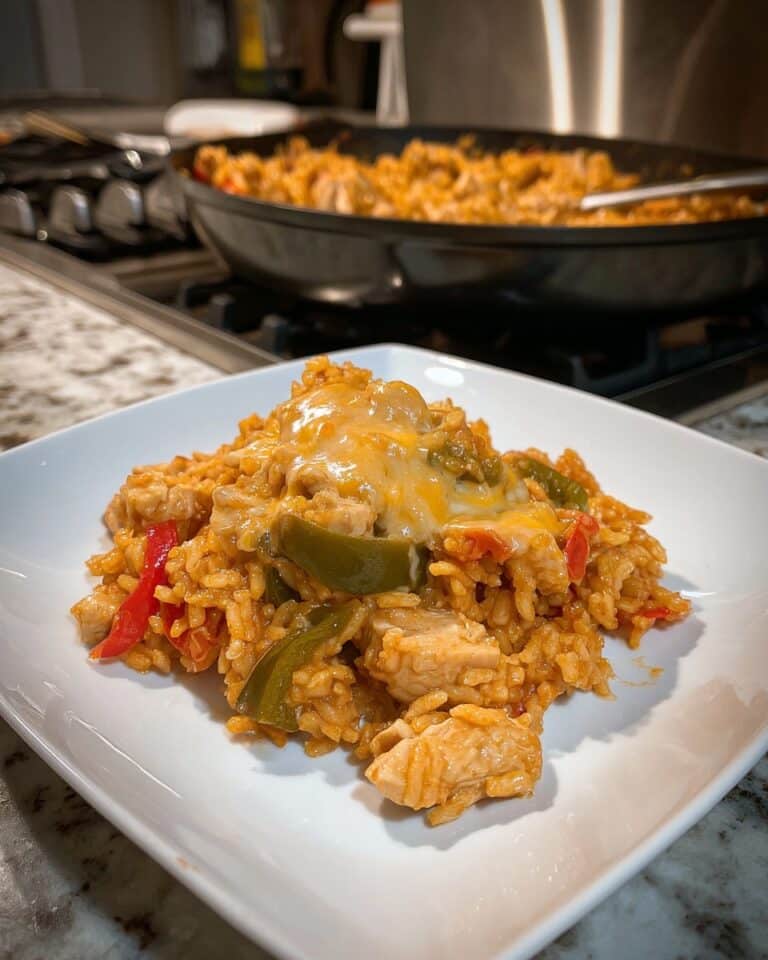 Queso Chicken Fajita Skillet Recipe